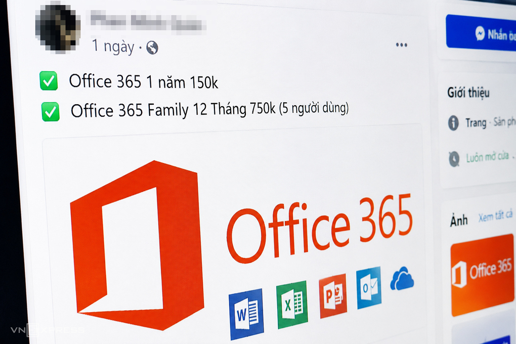 Một bài đăng rao bán phần mềm giá rẻ. Ảnh: Trọng Đạt