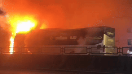 7 killed, 5 injured as sleeper bus bursts into flames in southern Vietnam