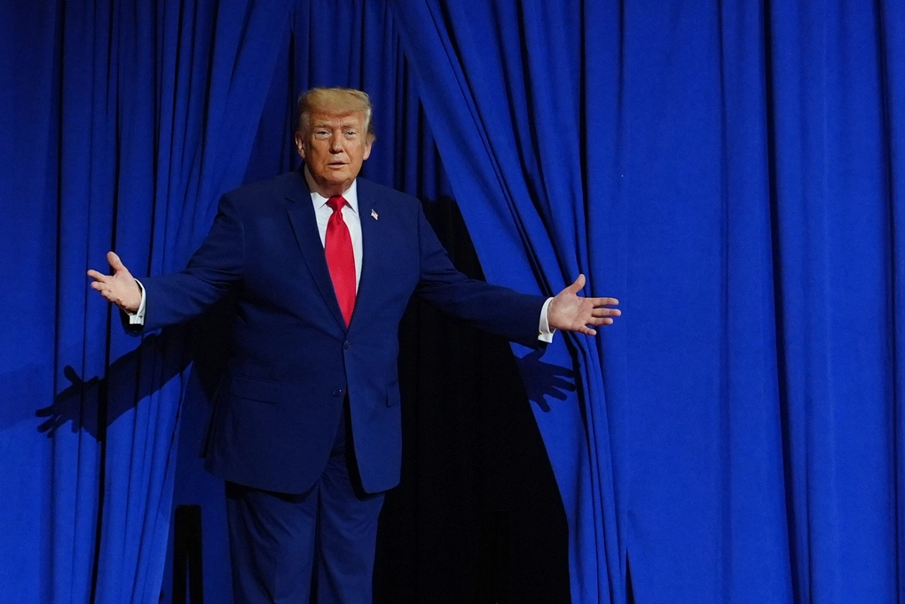 Tổng thống Mỹ Donald Trump tại sự kiện ở Marietta, bang Georgia ngày 22/7. Ảnh: AP