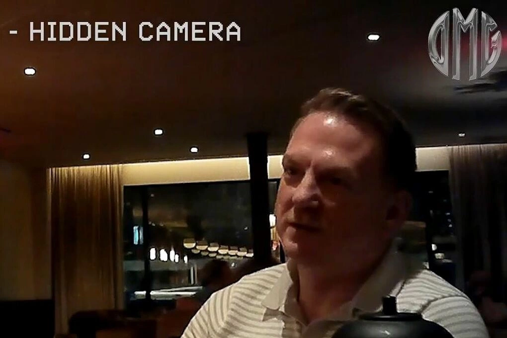 Brandon Newsom trong video do nhà hoạt động cánh hữu James OKeefe công bố. Ảnh cắt từ video