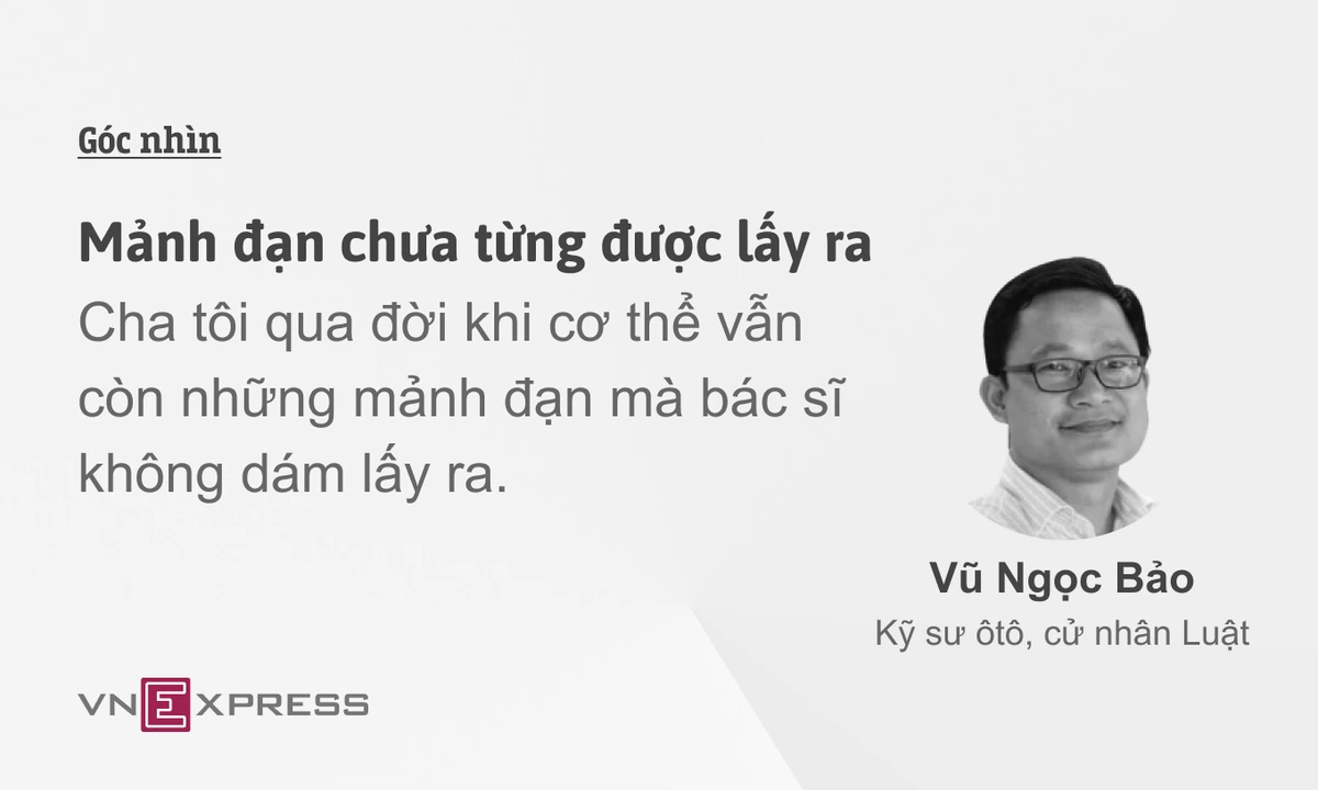 Mảnh đạn chưa từng được lấy ra