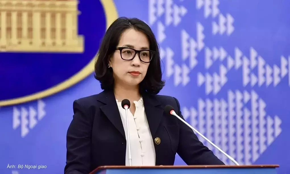 Người phát ngôn Bộ Ngoại giao Phạm Thu Hằng. Ảnh: Bộ Ngoại giao