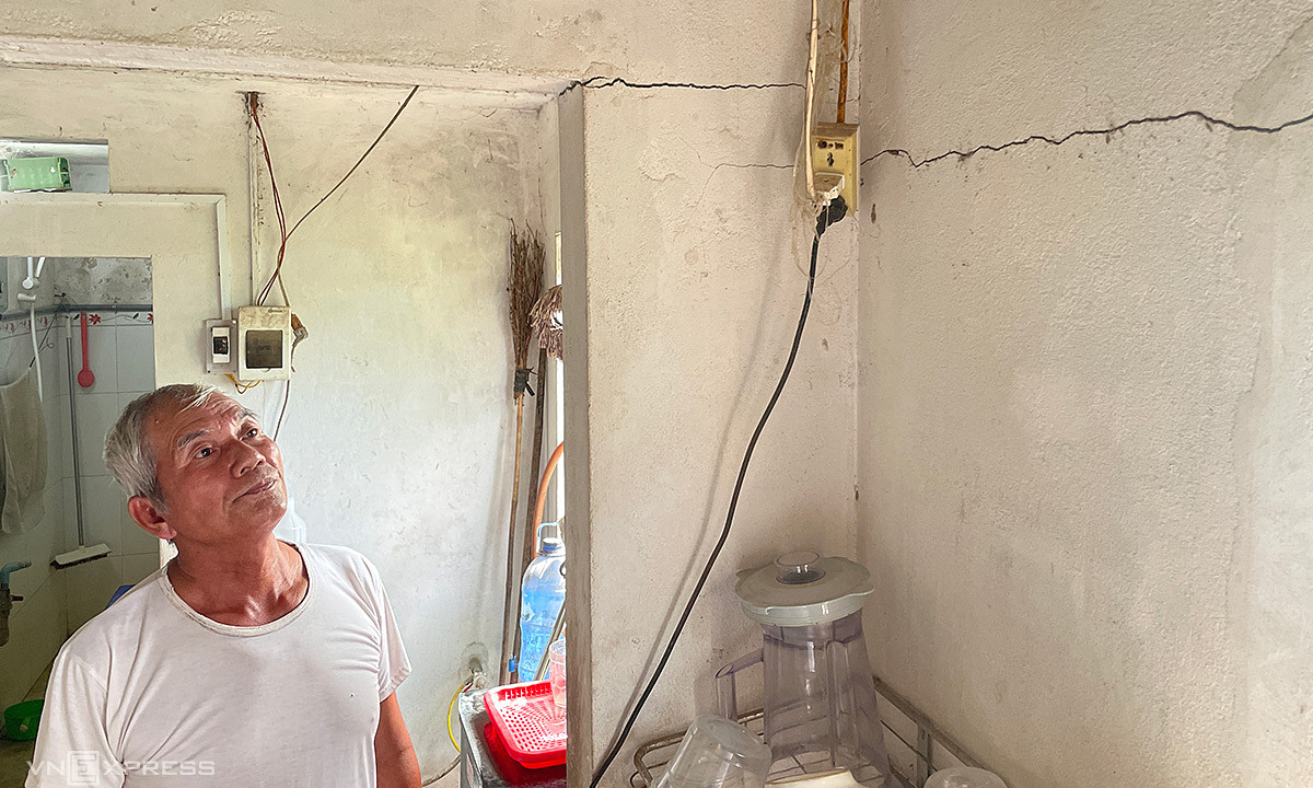 115 nhà dân bị nứt do thi công cao tốc Hoài Nhơn - Quy Nhơn