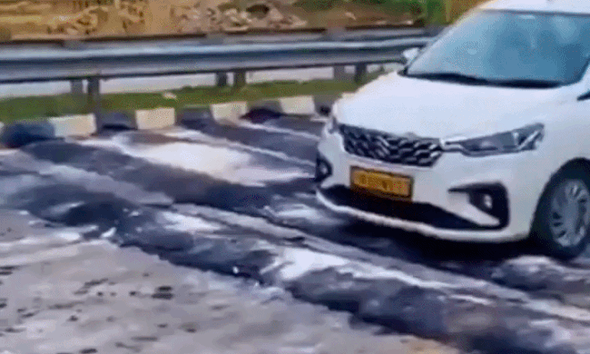 Gờ giảm tốc kiểu phá xe trên quốc lộ
