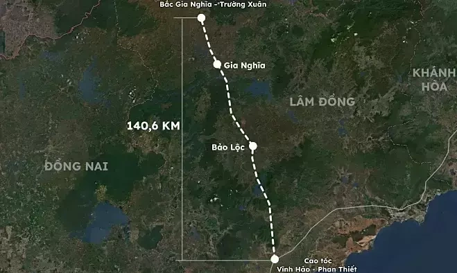 Lâm Đồng muốn xây cao tốc Phan Thiết - Bảo Lộc 26.000 tỷ đồng