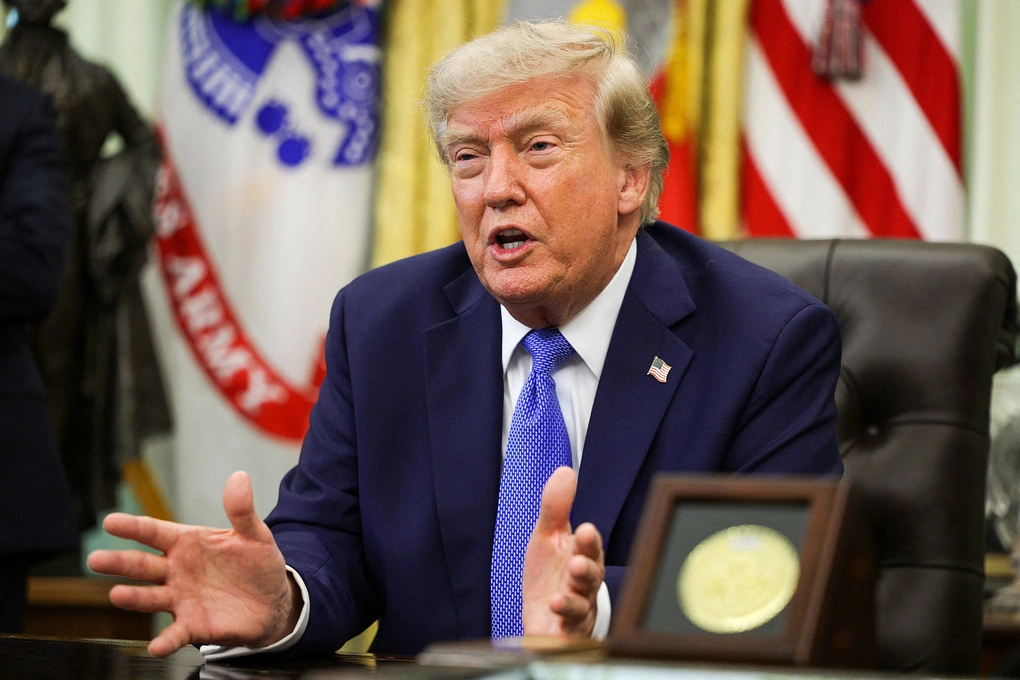 Tổng thống Mỹ Donald Trump tại Nhà Trắng ngày 6/8. Ảnh: AFP