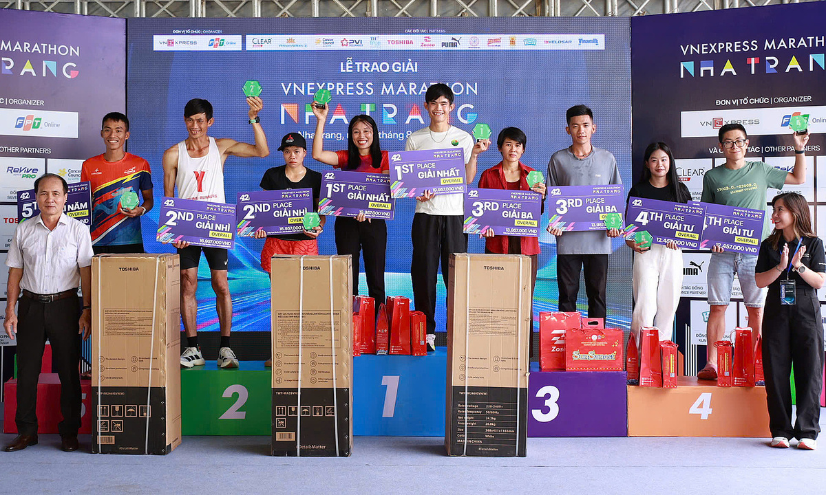 Kết quả các cự ly VnExpress Marathon Nha Trang 2026