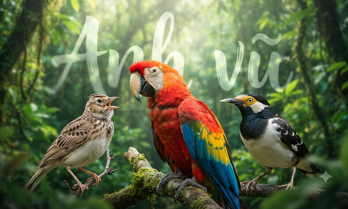 'Anh vũ' trong tiếng Hán Việt là tên loài nào?