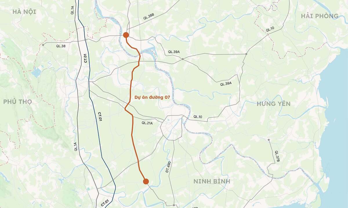 Ninh Bình muốn xây đường 6 làn xe kết nối với Hưng Yên