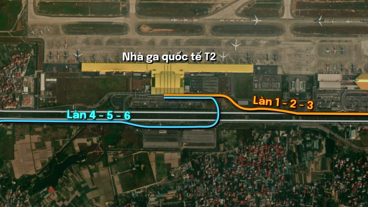 Nội Bài phân làn mới, tài xế đi thế nào cho đúng?