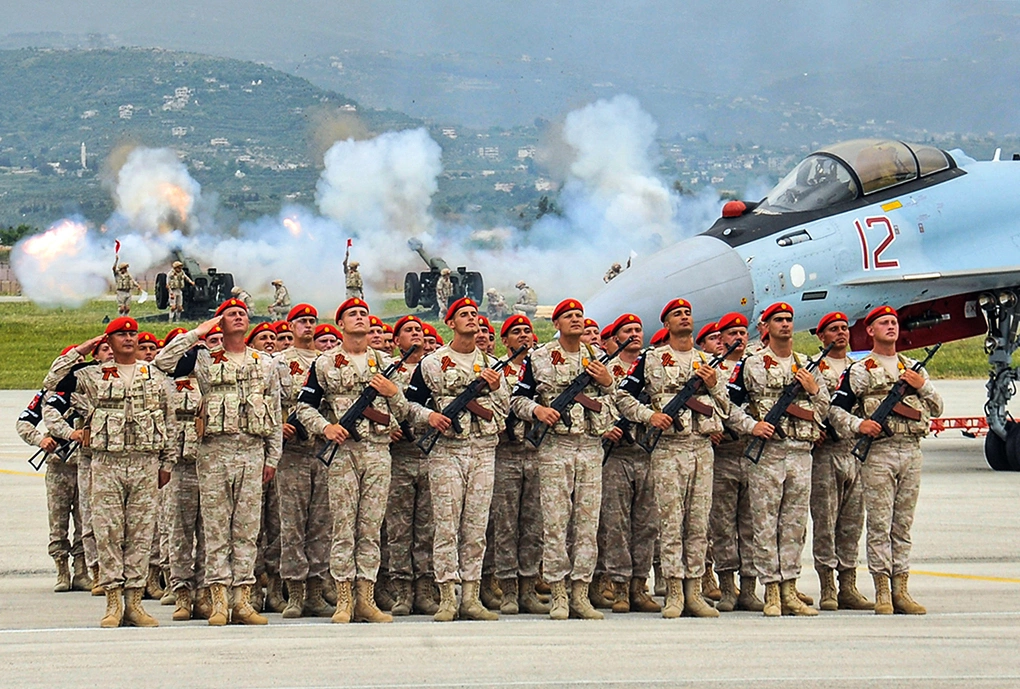 Binh sĩ Nga tại căn cứ không quân Hmeymim, Syria tháng 5/2021. Ảnh: AFP