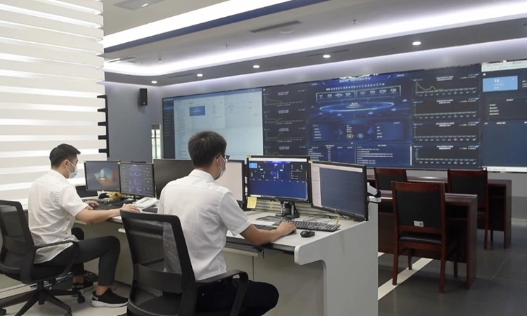 Trung tâm quản lý nhà máy điện ảo đầu tiên của Trung Quốc ở Thâm Quyến. Ảnh: CGTN