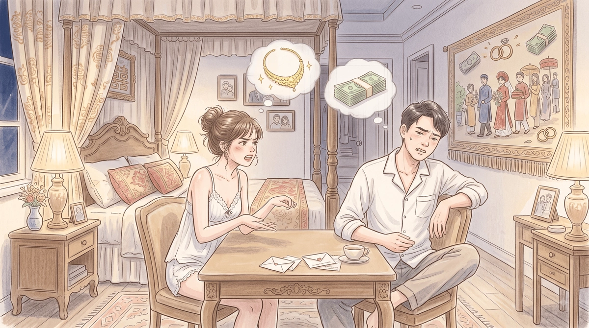 Đêm tân hôn, tôi đã muốn bỏ chồng vì anh đòi giữ hết tiền, vàng