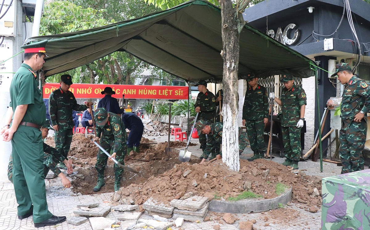 Vĩnh Long tìm hài cốt 10 liệt sĩ ở công viên trung tâm