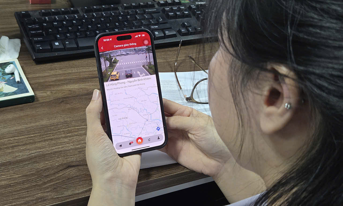 Người Hải Phòng có thể xem camera giao thông qua ứng dụng