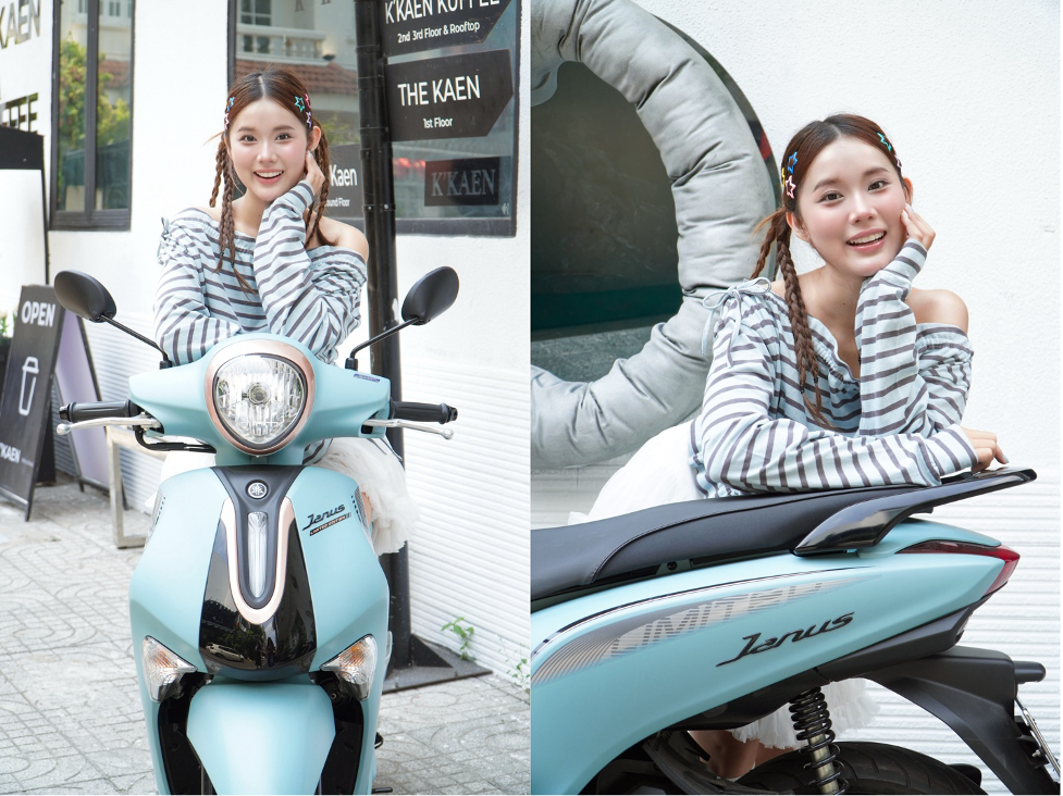 Janus sở hữu thiết kế trẻ trung, đa dạng tuỳ chọn màu sắc. Ảnh: Yamaha