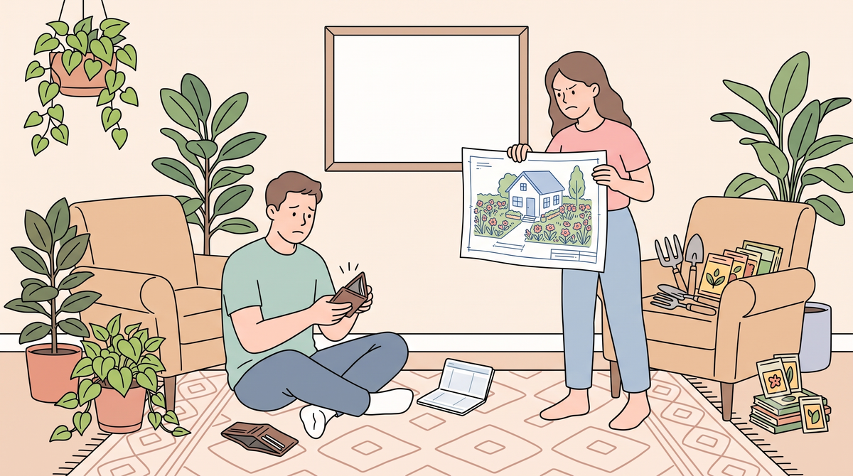 Vợ nói muốn làm lành, tôi phải xây hoặc thuê nhà riêng có vườn
