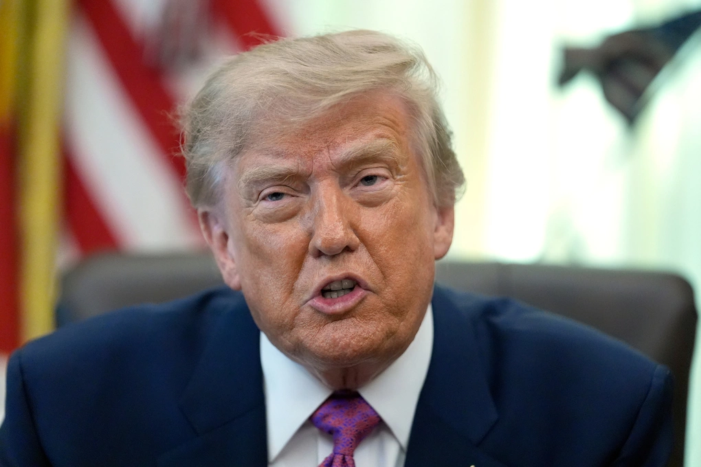 Tổng thống Mỹ Donald Trump tại Nhà Trắng ngày 27/8. Ảnh: AP