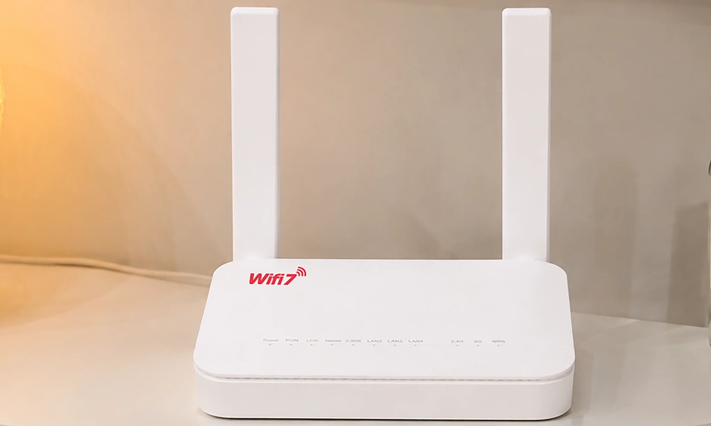 Một modem Wi-Fi 7 được trang bị cùng gói cước. Ảnh: VT