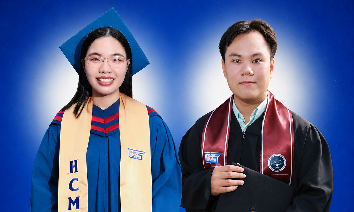 Hai thủ khoa xuất sắc tốt nghiệp Đại học Sư phạm TP.HCM với điểm tuyệt đối 4.0