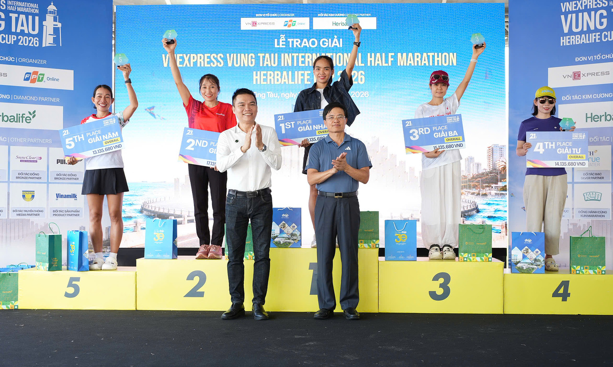 Kết quả các cự ly VnExpress Marathon Vũng Tàu Herbalife Cup 2026