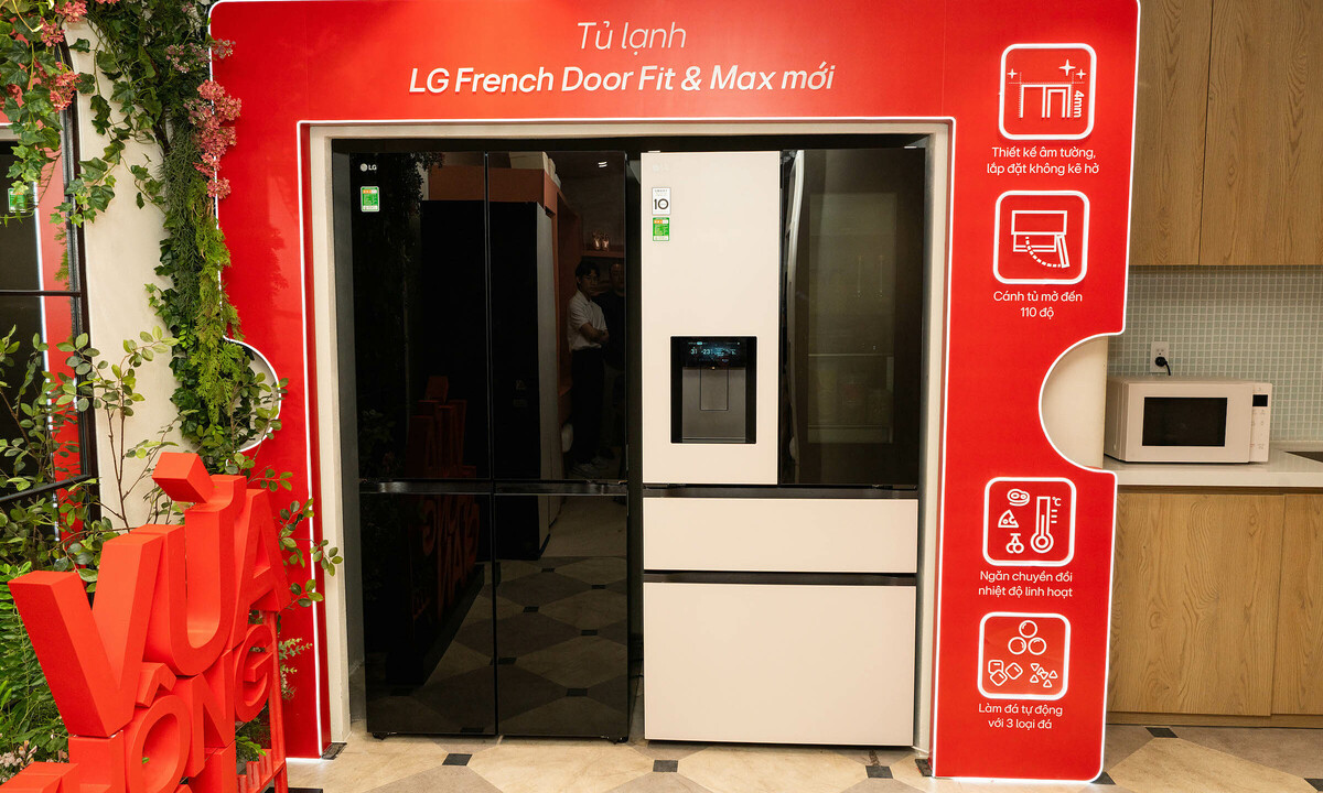 Tủ lạnh âm tường tích hợp AI giá 60 triệu đồng