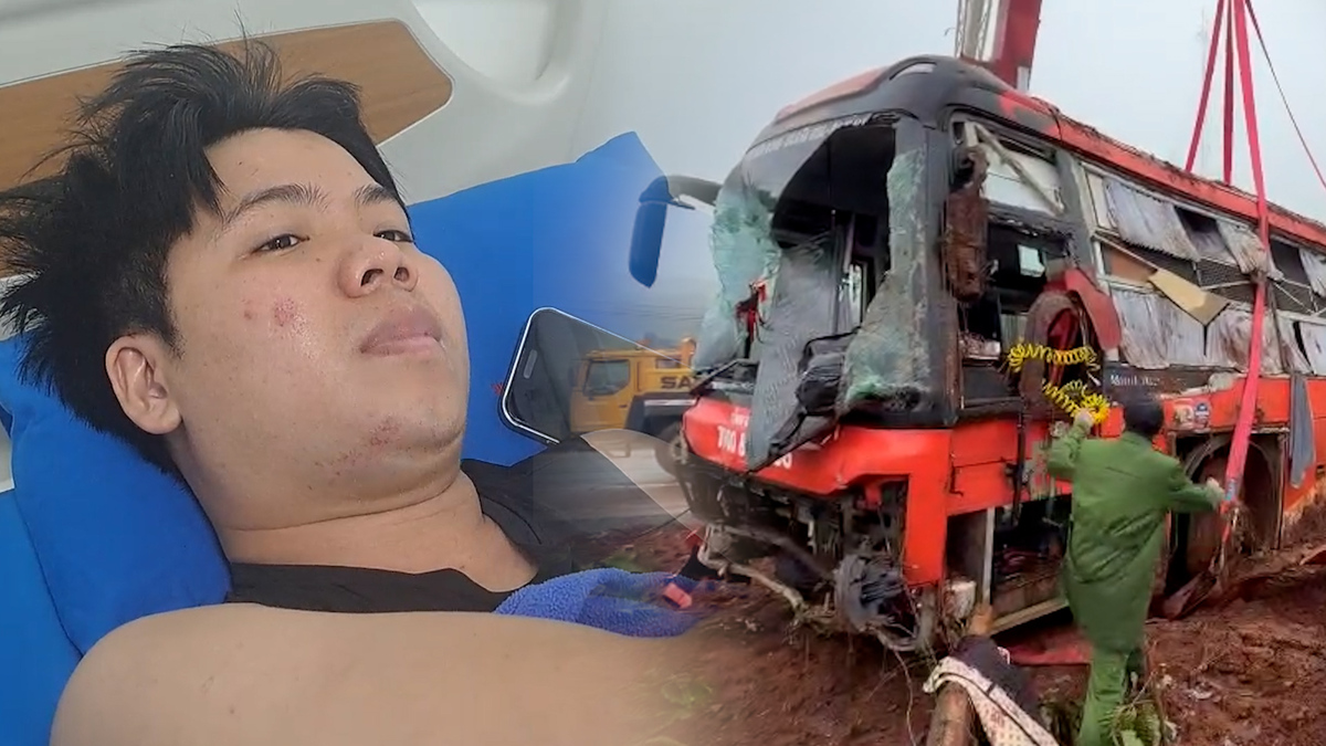 Hành khách trên xe gặp nạn:' Xe rung khoảng 2 giây rồi lật'