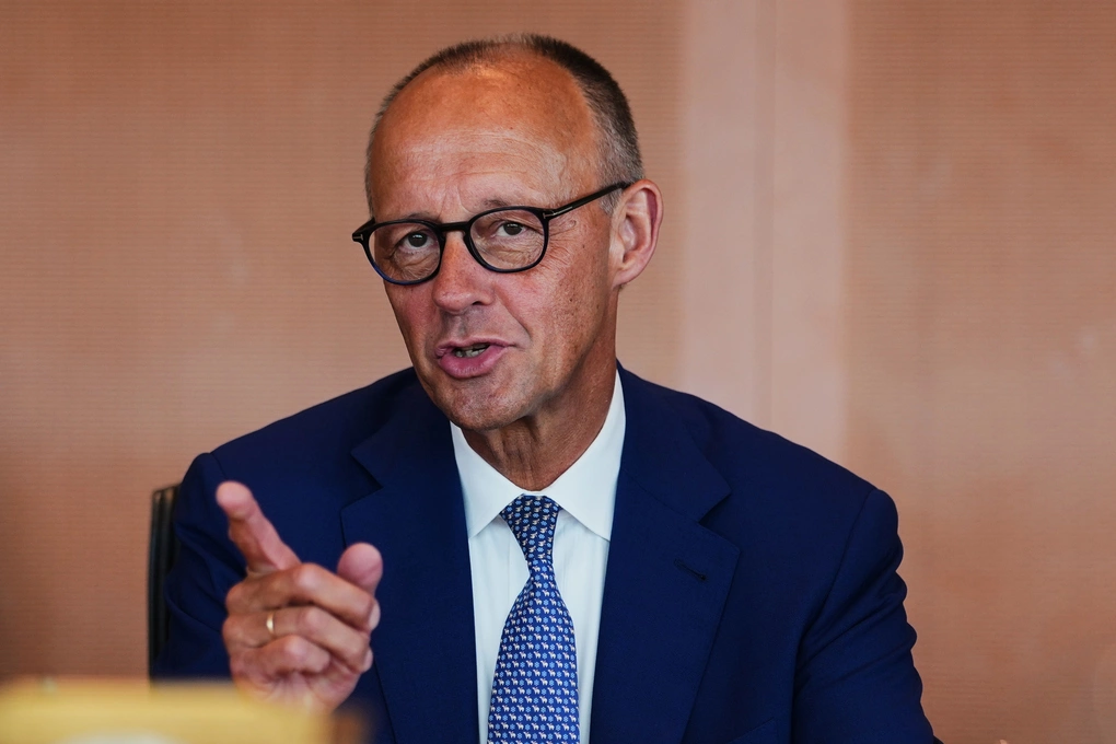 Thủ tướng Đức Friedrich Merz chủ trì họp nội các tại Berlin ngày 2/9. Ảnh: AP