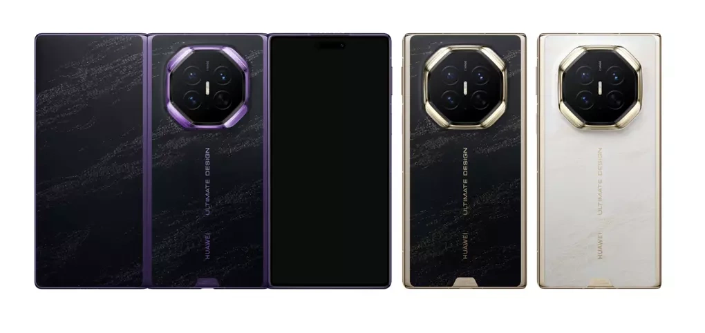 Mate XT2 in three different colors. Photo: Huawei