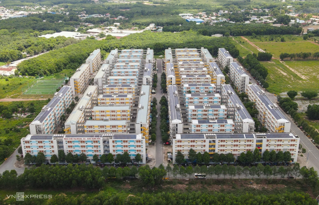 Khu nhà ở xã hội Định Hòa, tại Bình Dương (cũ), nay là TP HCM, tháng 7/2023. Ảnh: Quỳnh Trần