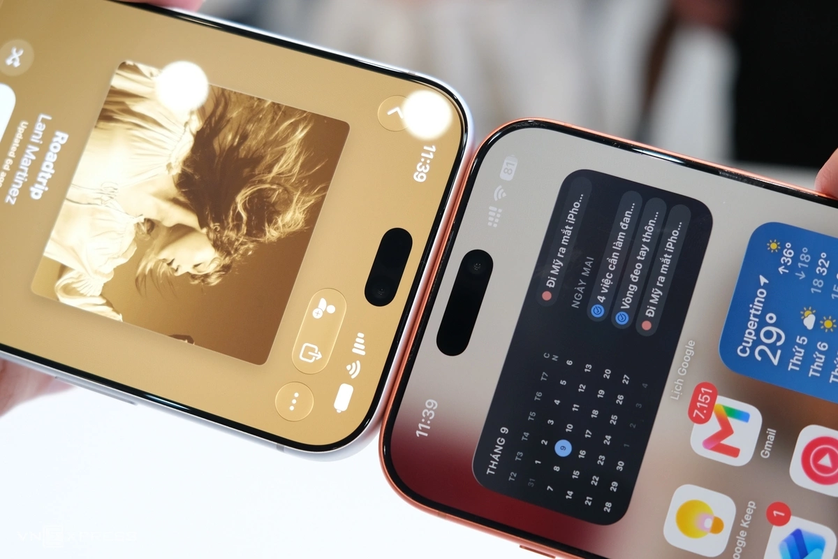 So sánh kích thước Dynamic Island iPhone 18 Pro Max và iPhone 17 Pro Max
