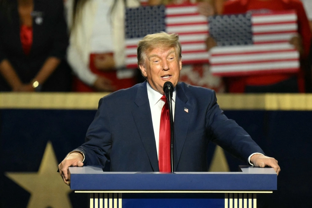 Tổng thống Mỹ Donald Trump phát biểu tại Dallas, Texas ngày 10/9. Ảnh: AFP