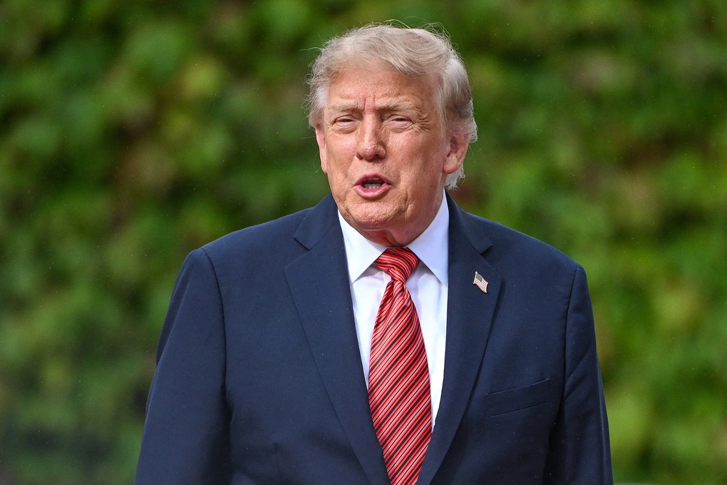 Tổng thống Mỹ Donald Trump tại Dublin, Ireland ngày 12/9. Ảnh: AFP