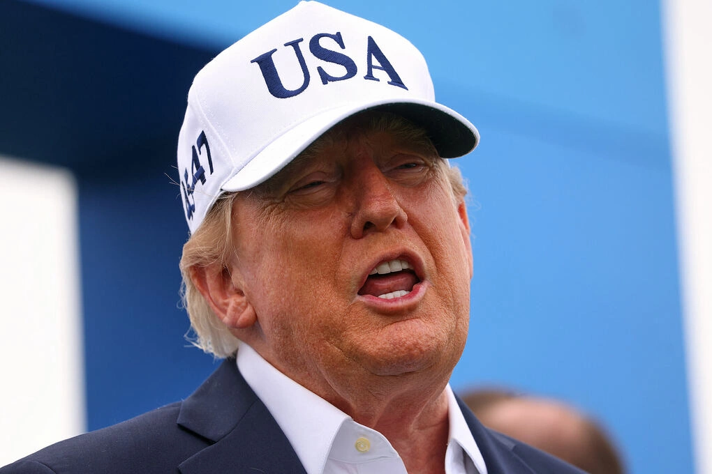 Tổng thống Mỹ Donald Trump tại Doonbeg, Ireland ngày 13/9. Ảnh: AP
