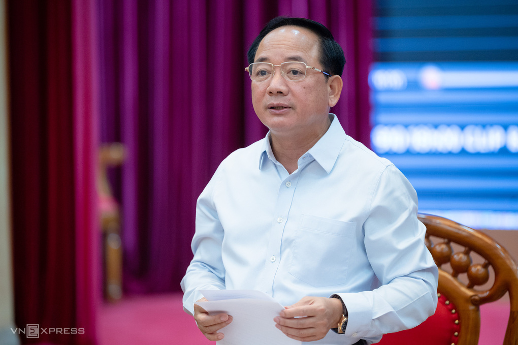 Trưởng ban Tuyên giáo Trung ương Trịnh Văn Quyết phát biểu tại cuộc làm việc chiều 17/9. Ảnh: Phạm Thắng
