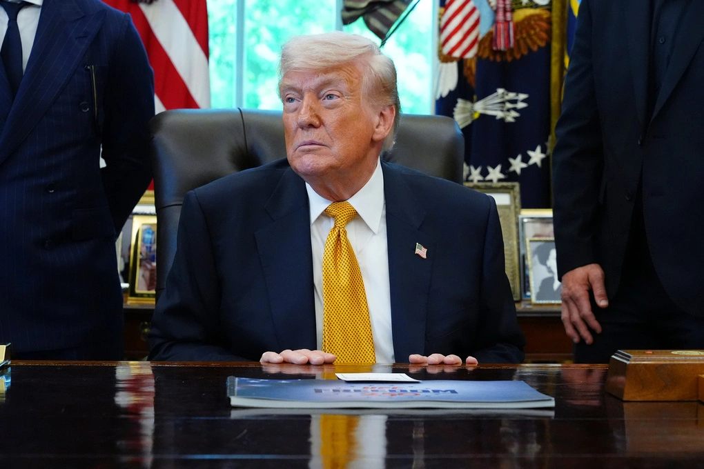 Tổng thống Mỹ Donald Trump tại Nhà Trắng ngày 6/5. Ảnh: AP
