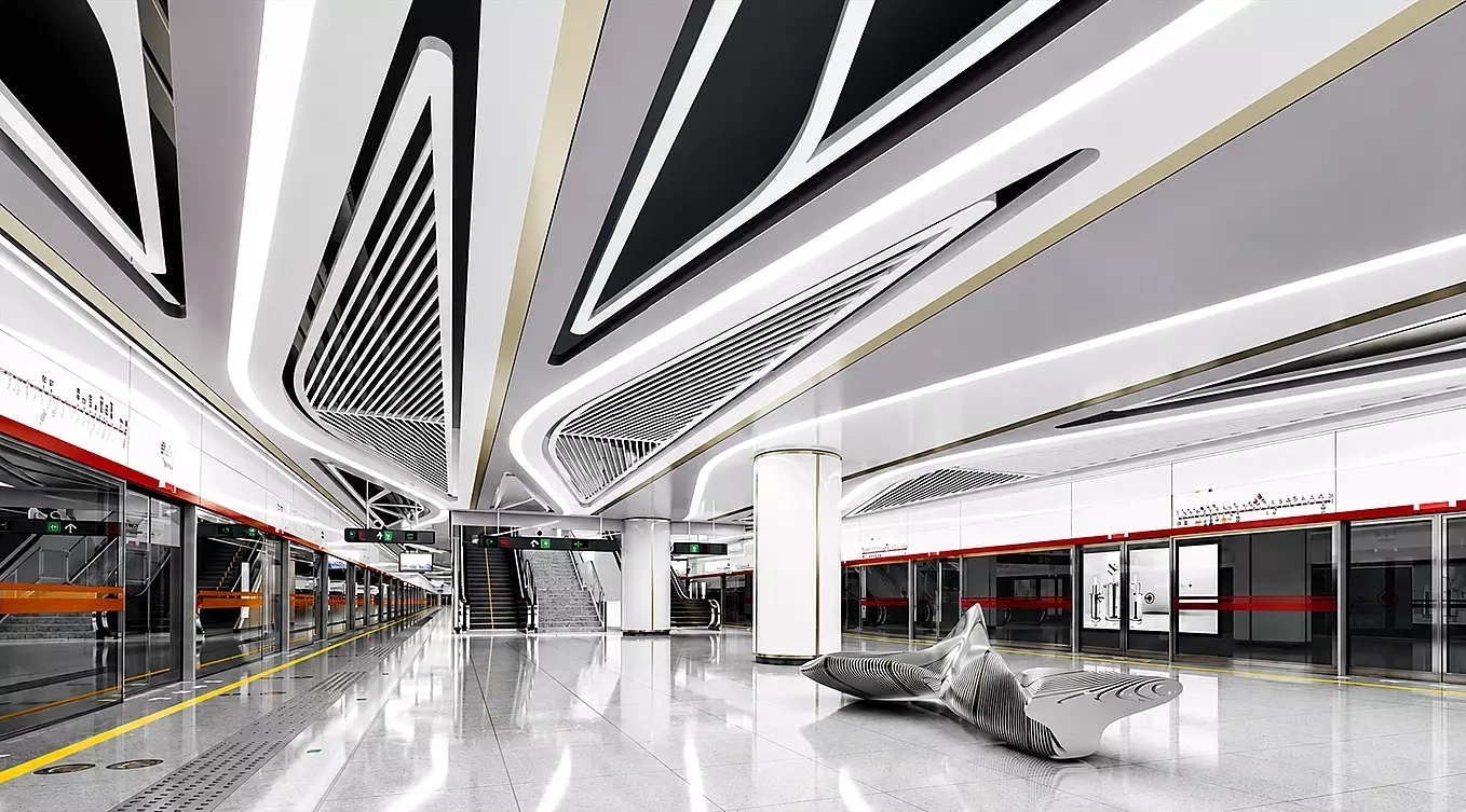 Phối cảnh thiết kế ga ngầm Tao Đàn của metro Bến Thành - Tham Lương, tương lai kết nối tuyến Thủ Dầu Một. Ảnh: MAUR