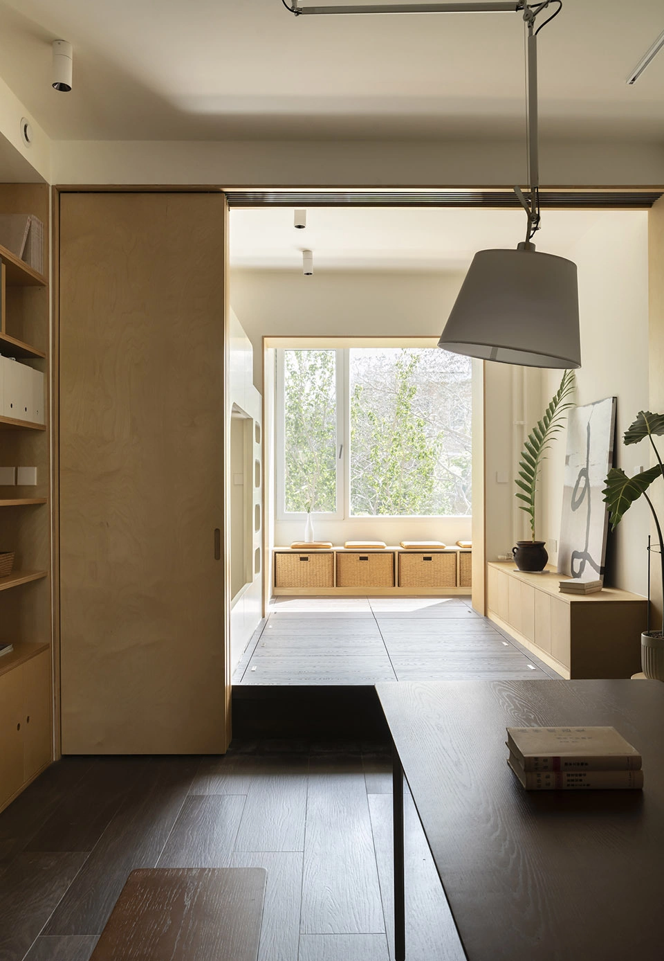 Căn hộ 56 m2 thiết kế không có phòng khách