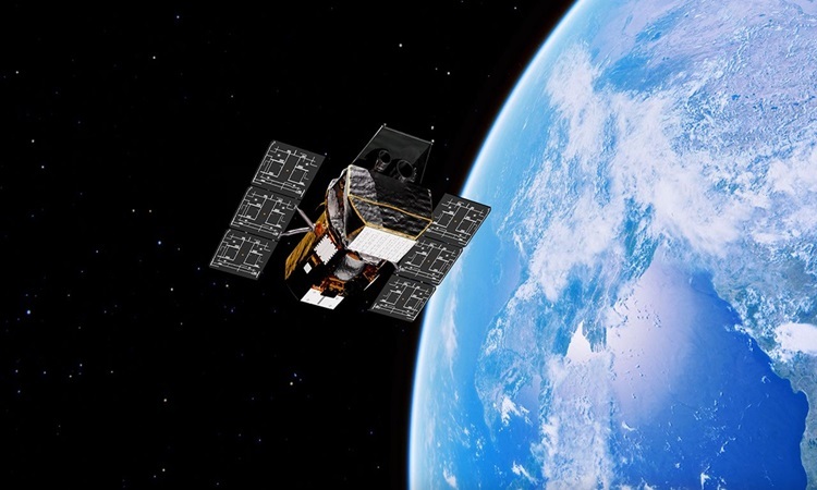 Mô phỏng Đài quan sát Swift hoạt động trên quỹ đạo Trái Đất. Ảnh: NASA