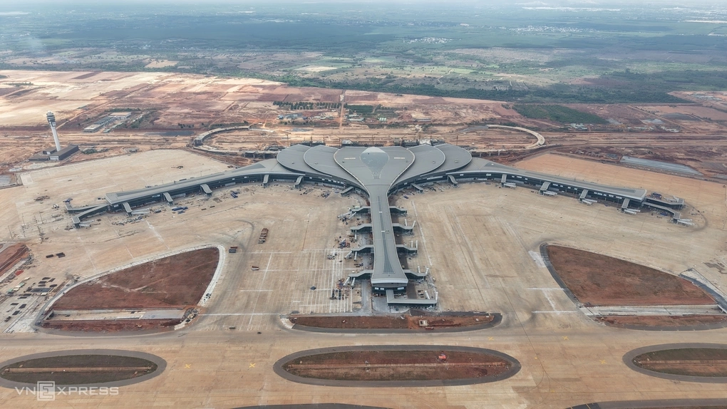 Công trường dự án sân bay Long Thành, tháng 5/2026. Ảnh: Phước Tuấn
