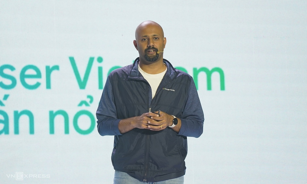 Mr. Manikantan shared at the event. Photo: Luu Quy