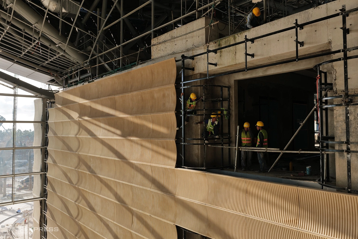 Perforated Iron Railing Landmark APEC 2027 convention center and performance hall near ...