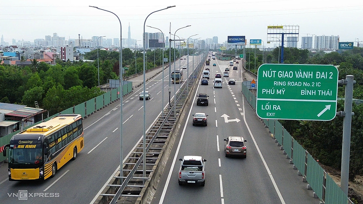 Cao tốc Long Thành - Dầu Giây, hướng kết nối chính giữa TP HCM với sân bay Long Thành. Ảnh: Quỳnh Trần