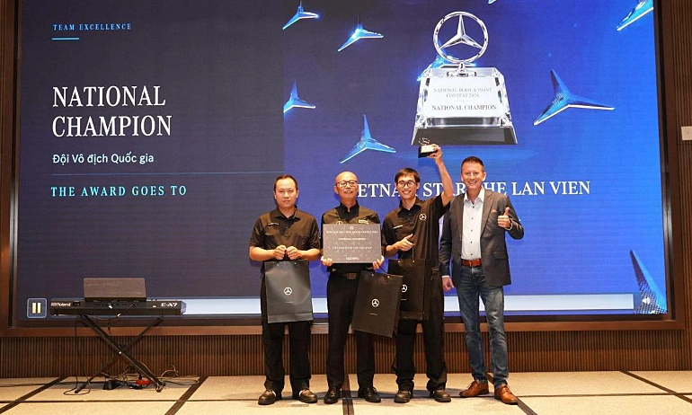 Vietnam Star giành giải nhất cuộc thi xưởng dịch vụ Mercedes-Benz